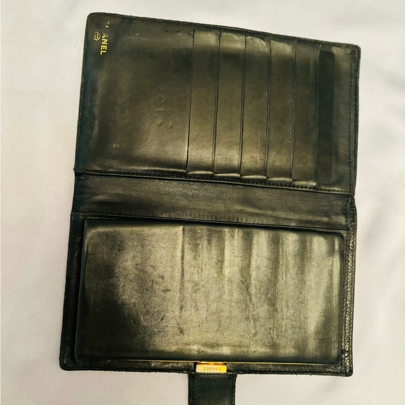 🌙CHANEL Timeless CC Caviar long Wallet ~ 7 x 4, pre-loved, Authentic - Picture 11 of 16